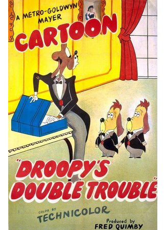 мультик Droopy&#39;s Double Trouble (Проблемы с двойником (1951)) 16.08.22