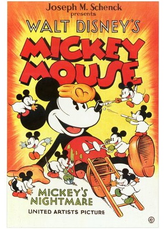 мультик Mickey&#39;s Nightmare (Ночной кошмар Микки (1932)) 16.08.22