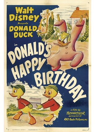 мультик День рождения Дональда (1949) (Donald&#39;s Happy Birthday) 16.08.22