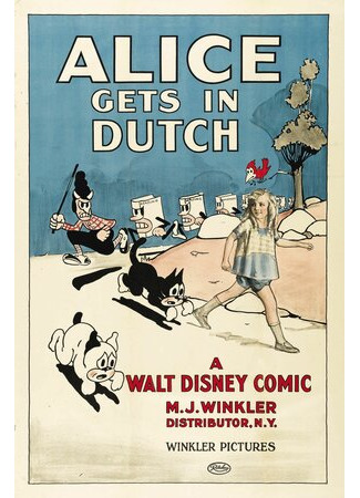 мультик Alice Gets in Dutch (Алиса попадает в неприятности (1924)) 16.08.22